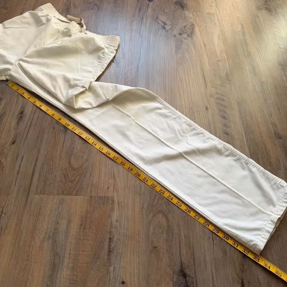 Vintage 1950s Wrangler Work Pants Size 30 White Cream Western Carpenter